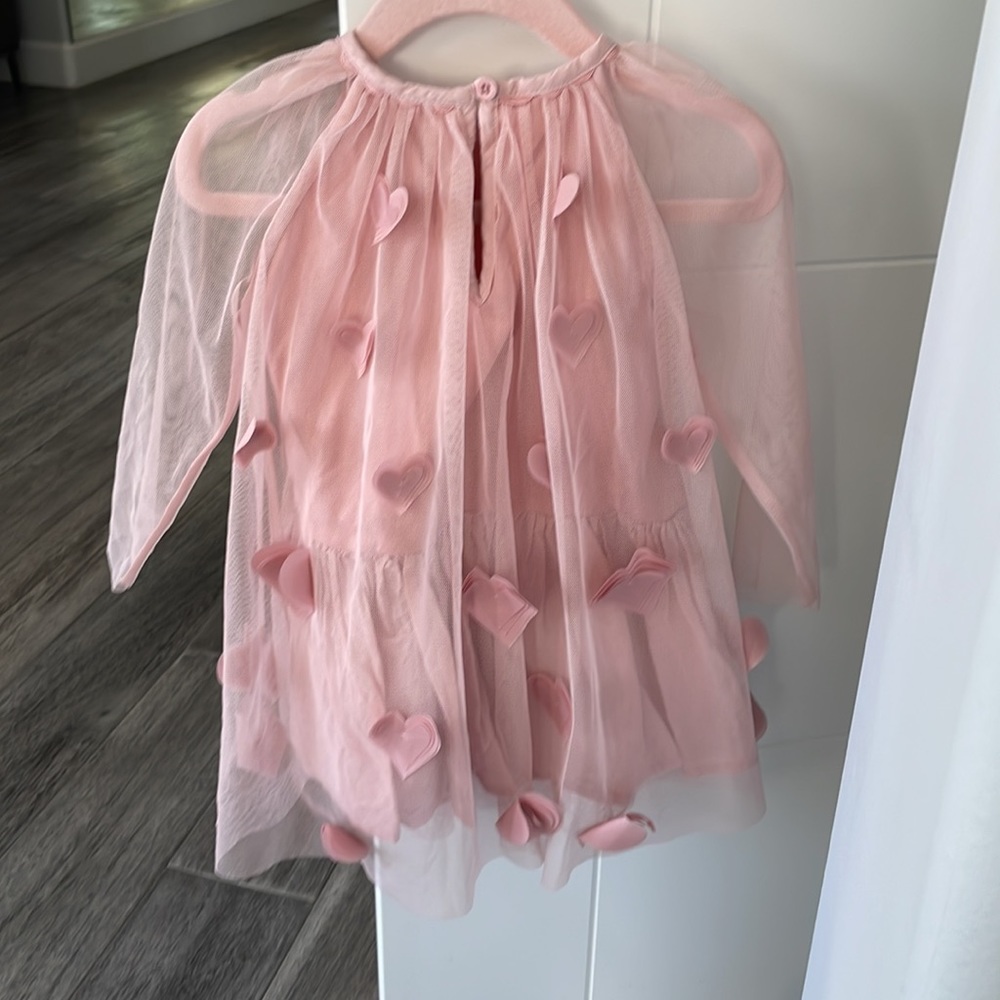 Stella McCartney kids 3D hearts tulle dress - Picture 2 of 5